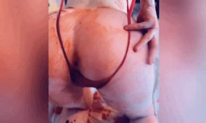 Belle Delphine "Not Blood, just painting"