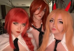Lee.Ava, Moyumie, Amnalert - Power, Makima, Angel (Chainsaw Man) Onlyfans XXX